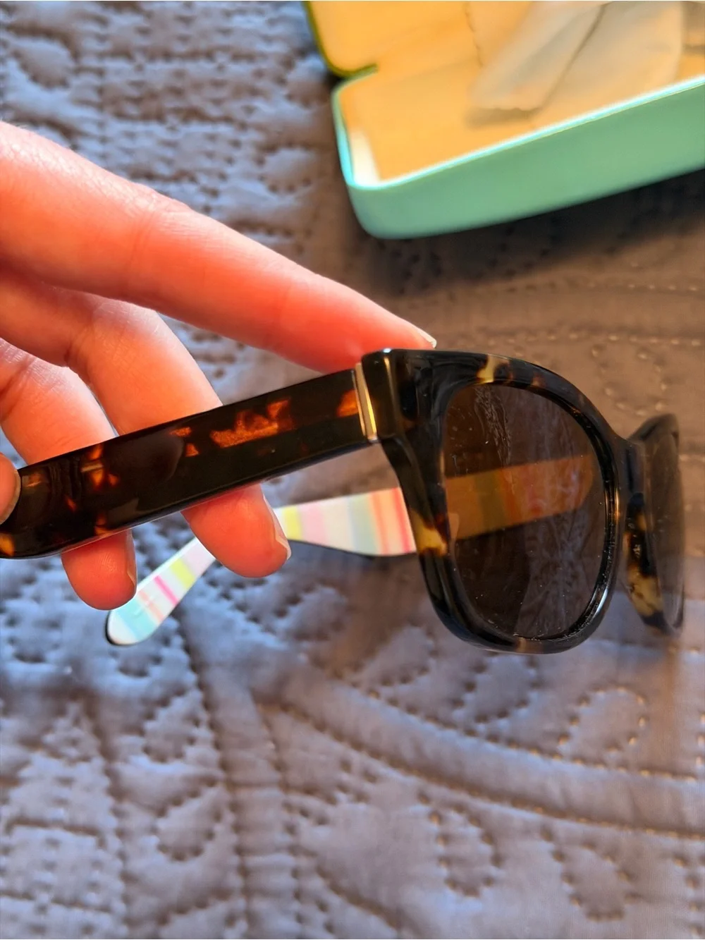 Kate Spade Alora Polarized Tortoiseshell Women's Sunglasses - Brown Lenses